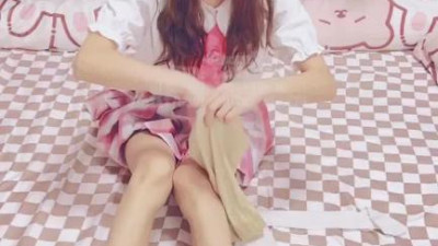  ✅JK선녀✅핑크퐁 jk 스커트 전판 화이트 패치 스타킹 톡톡톡 감미로운 일품 미녀는 공주가 아닌 어미개로 오빠를 기쁘게 해주고 싶어요~ (쿨걸야동,섹트야동,쇼츠야동,한국야동)