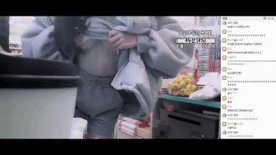 편의점 알바하면서 은꼴 방송찍는 여대생 수진이 (쿨걸야동,섹트야동,쇼츠야동,한국야동)